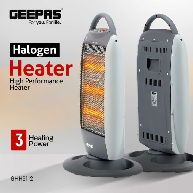 Geepas Halogen Heater (GHH9112), GetDoodad